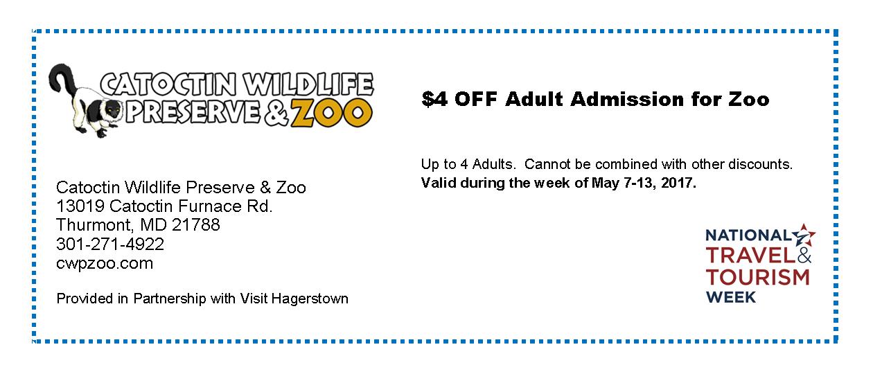 Hagerstown Tourism Offers - Catoctin Wildlife Preserve & Zoo